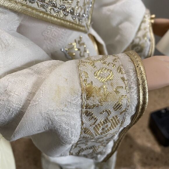 Vtg Angel Animated with Movable Arms Wings and Head Illuminated Posable Arms 24" - Picture 8 of 13